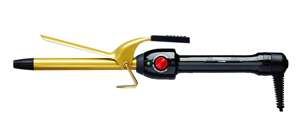 RED by Kiss Ceramic Tourmaline Professional Curling Iron - 5/8"