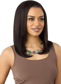 Outre EverRoot 100% Unprocessed Human Hair Half Wig – HH-Yaki Straight 18
