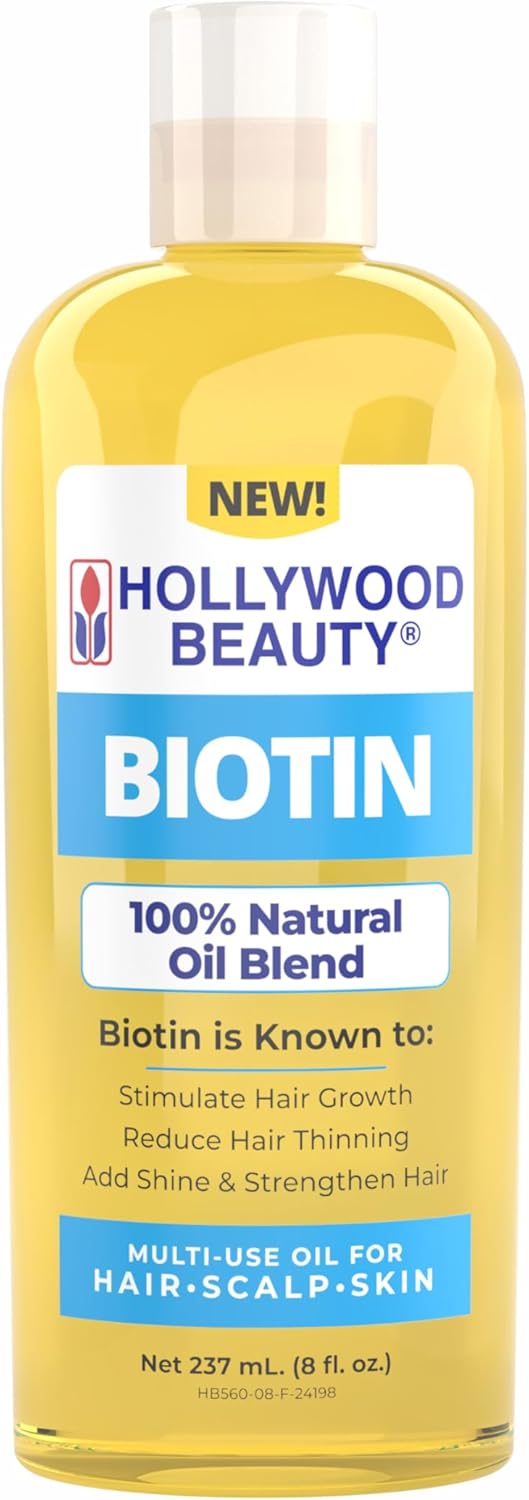 Hollywood Beauty Biotin 100% Natural Oil Blend 8 oz - ANNS BEAUTY SUPPLY