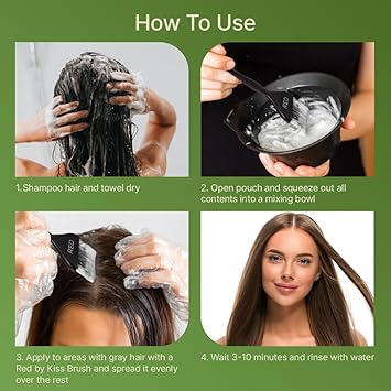 RED Color Change Shampoo Permanent Hair Color (Dark Brown)3pcs - ANNS BEAUTY SUPPLY