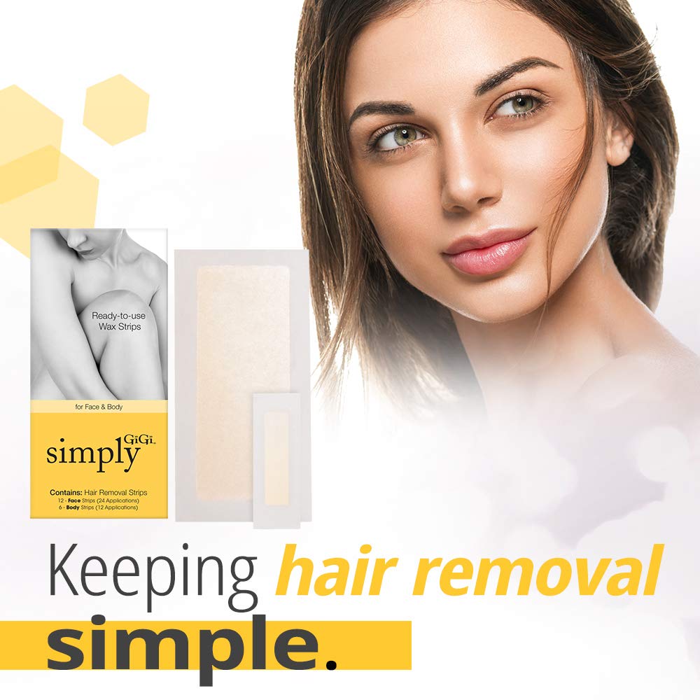 GiGi Simply Hair Removal Strips for Face & Body - ANNS BEAUTY SUPPLY