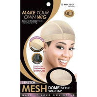 Qfitt Stretch Mesh Dome Style Wig Cap 5031 Beige Natural