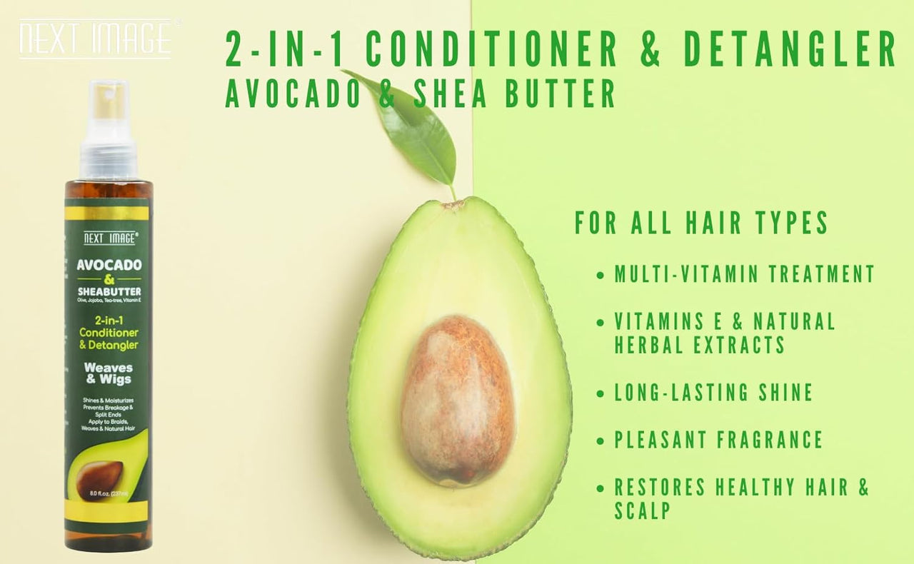 Next Image Avocado & Sheabutter 2-in-1 Conditioner & Detangler 8.0 Fl. Oz. (237mL)