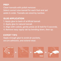 Gold Finger Trendy Ready-to-Wear Gel Toenails – Purple & Chunky Glitter (GDT04)
