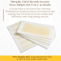 GiGi Simply Hair Removal Strips for Face & Body - ANNS BEAUTY SUPPLY
