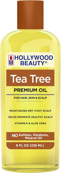 Hollywood Beauty Tea Tree Premium Oil 8 oz - ANNS BEAUTY SUPPLY