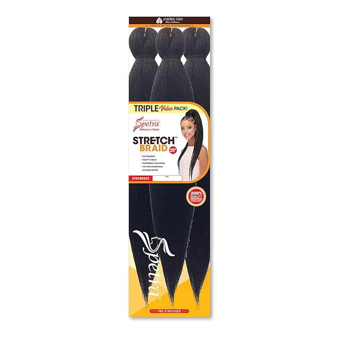 Amore Mio Spectra Stretch Braid 25" Triple Value Pack - ANNS BEAUTY SUPPLY