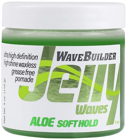 WaveBuilder Jelly Waves Aloe Soft Hold Pomade 4oz - ANNS BEAUTY SUPPLY