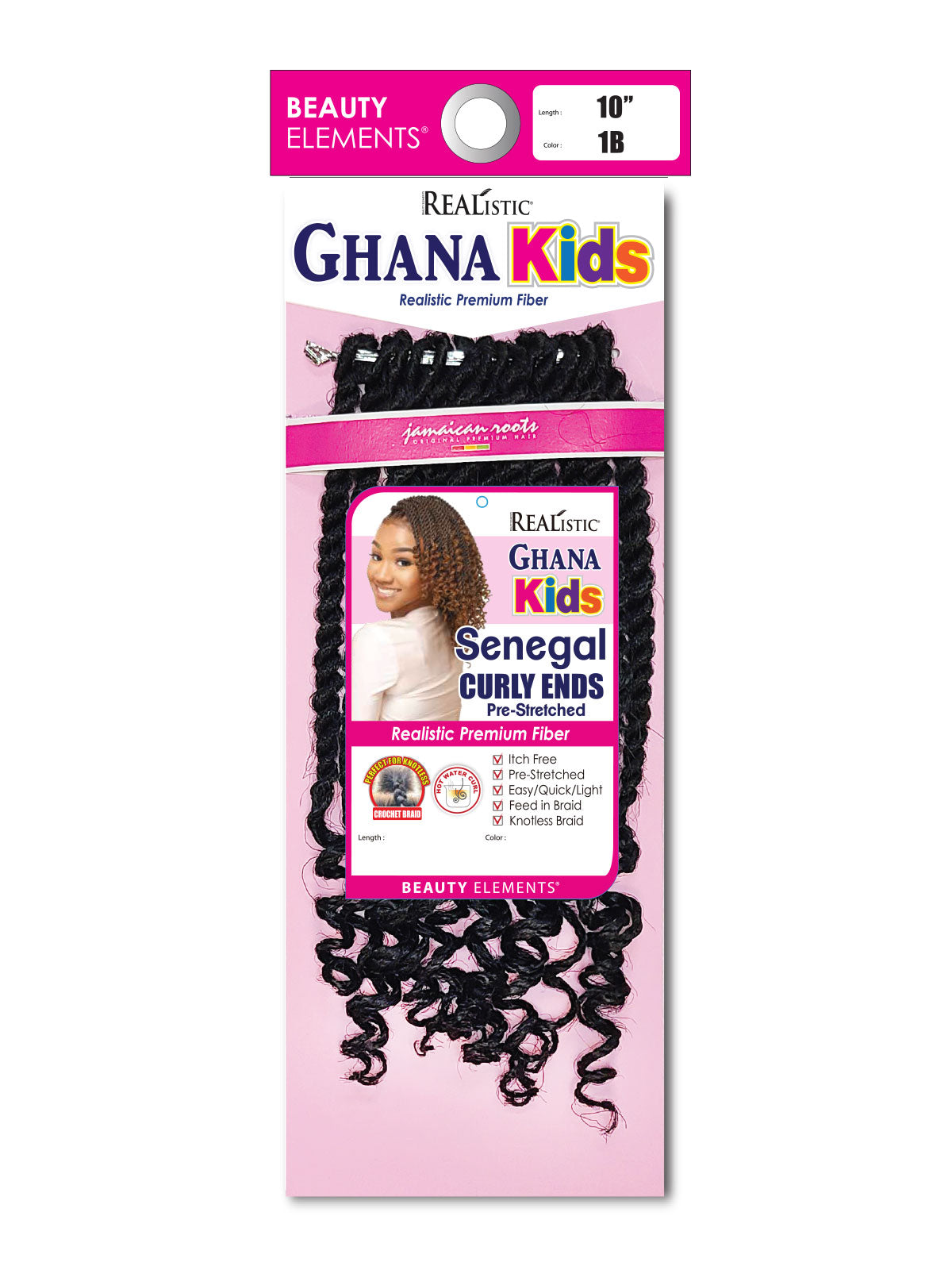 Ghana Kids Senegal Curly Ends Pre-Stretched 10" - ANNS BEAUTY SUPPLY