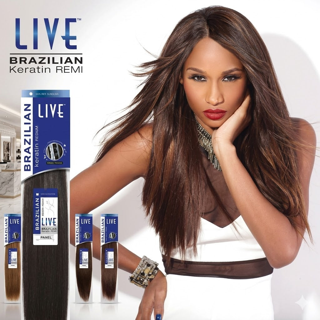 Sensationnel LIVE Brazilian Keratin Remi Human Hair Weave – Yaki Texture - ANNS BEAUTY SUPPLY