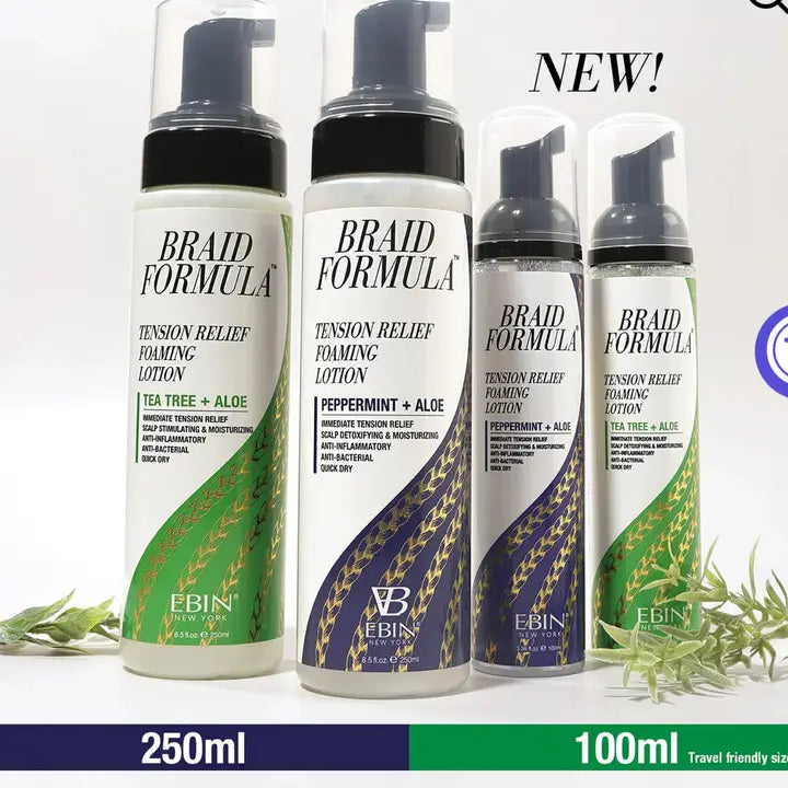 EBIN New York Braid Formula Tension Relief Foaming Lotion 8.5oz - ANNS BEAUTY SUPPLY