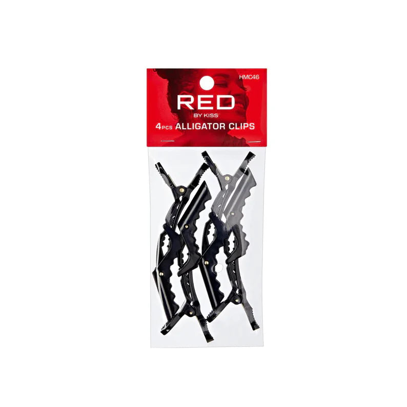 Red by Kiss Alligator Clips 4 Pack HMC46