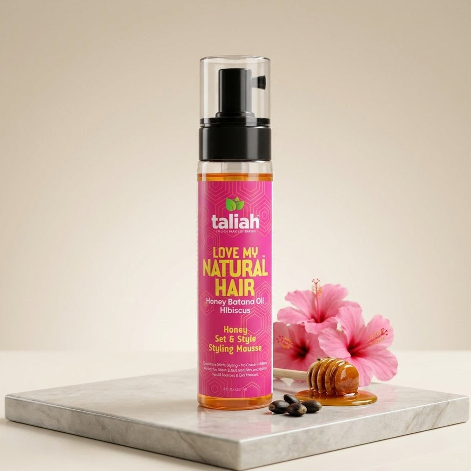 Taliah Waajid Love My Natural Hair Honey Set and Style Styling Mousse 8 oz
