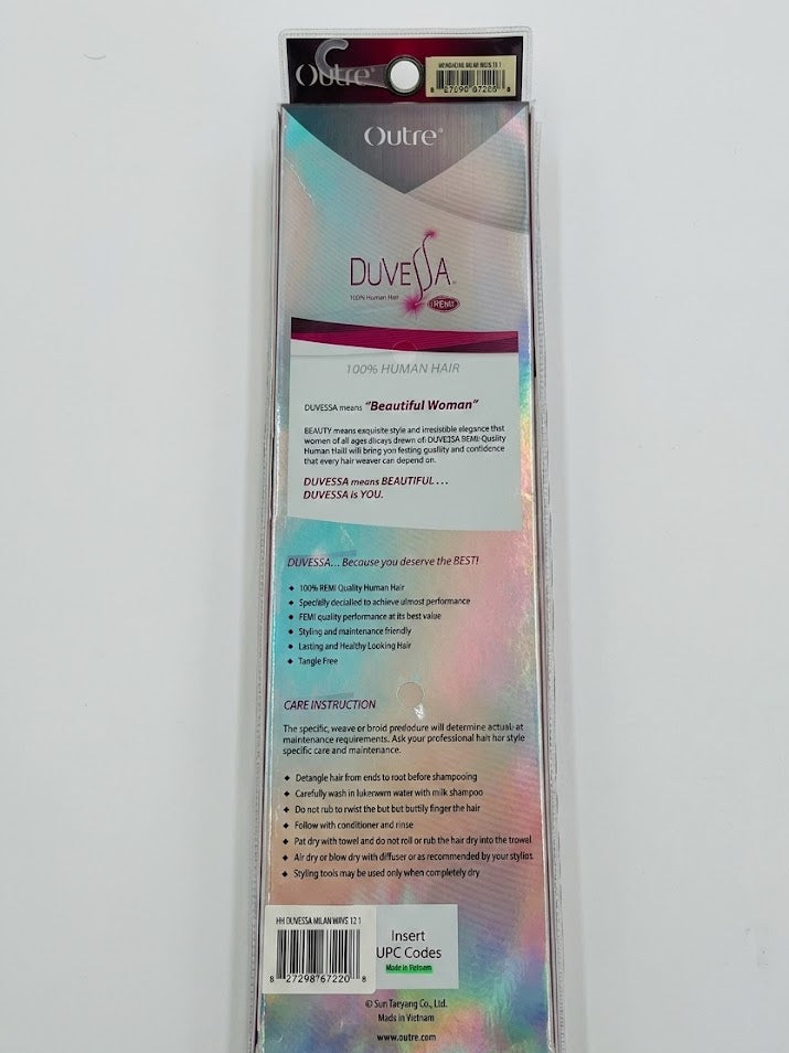 Outre Duvessa 100% Human Hair Remi Weave - Milan Wave - 12" - ANNS BEAUTY SUPPLY