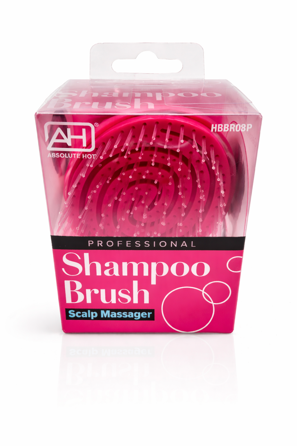Absolute Hot Professional Shampoo Brush Scalp Massager HBBR08P Pink - ANNS BEAUTY SUPPLY