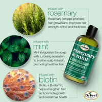 Difeel Rosemary & Mint Strengthening Conditioner Infused with Biotin 12 fl. oz - ANNS BEAUTY SUPPLY