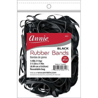 Annie Rubber Bands Black Size 64 #611