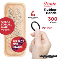 Annie Black Rubber Bands – 1/2