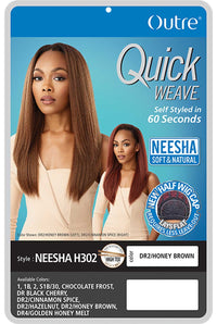 Outre Quick Weave Neesha Soft & Natural Texture Half Wig Neesha H302 QSNH302 - ANNS BEAUTY SUPPLY