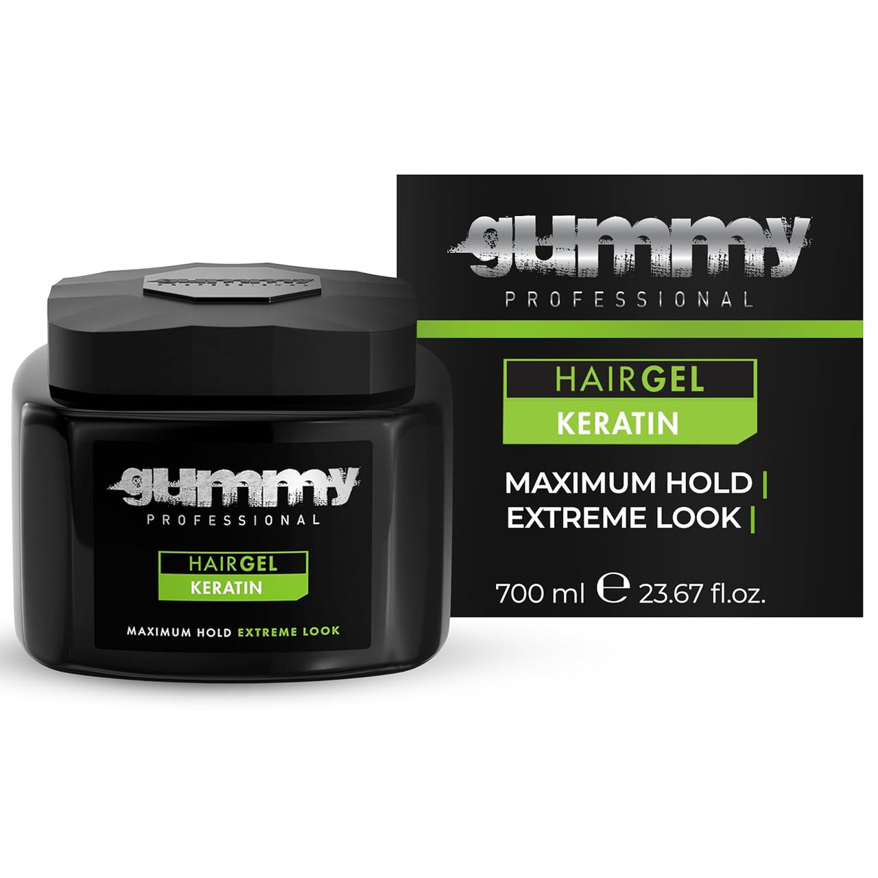 Gummy Professional Keratin Hair Gel – Maximum Hold & Extreme Look (700 ml)