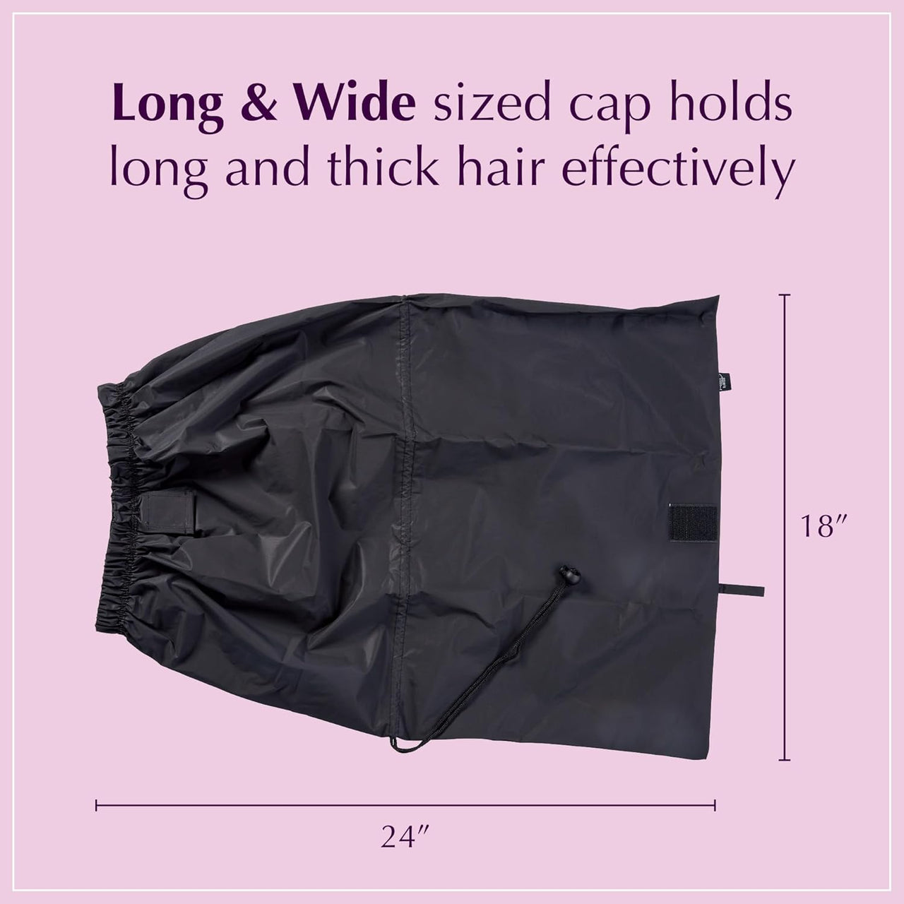 RED by KISS Essential Braid Shower Cap – Braid Black (HQ13)