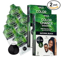 RED Color Change Shampoo Permanent Hair Color (Natural Black) - ANNS BEAUTY SUPPLY