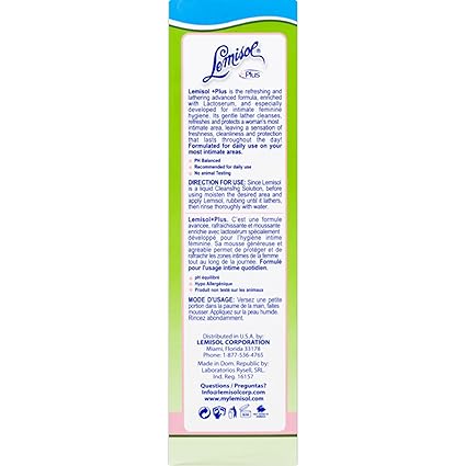 Lemisol Plus Feminine Wash Original Refreshing Formula 16 oz - ANNS BEAUTY SUPPLY