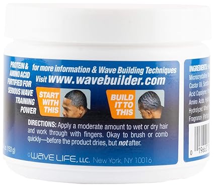 WaveBuilder Ripple Cream Wave Wax5.4Oz - ANNS BEAUTY SUPPLY