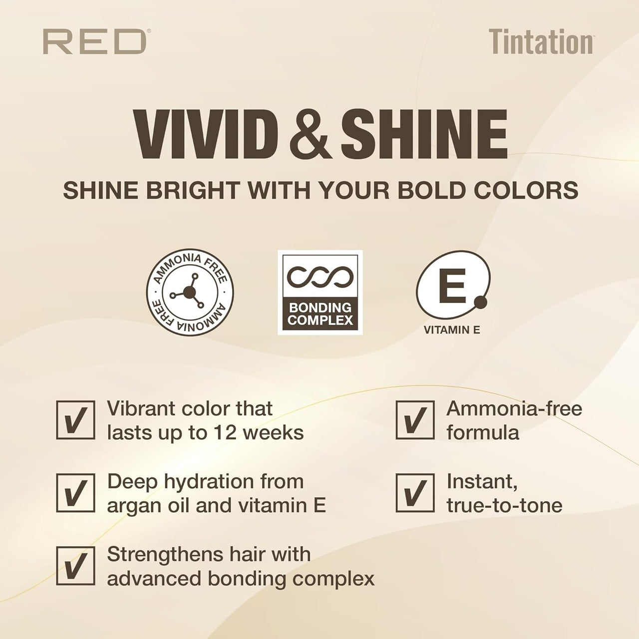 Red Tintation Vivid & Shine Hair Color Light Brown TV700 - ANNS BEAUTY SUPPLY