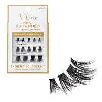 V Luxe Mini Extended DIY Salon Extension VME01 Extreme Bold Effect Faux Mink Cluster Lashes - ANNS BEAUTY SUPPLY