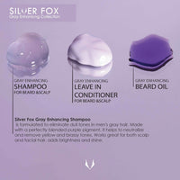 Silver Fox Gray Enhancing Shampoo for Beard & Scalp (280 mL / 9.5 oz)