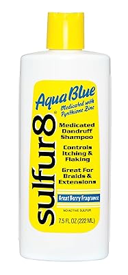 Sulfur8 AquaBlue Medicated Dandruff Shampoo 7.5Oz - ANNS BEAUTY SUPPLY