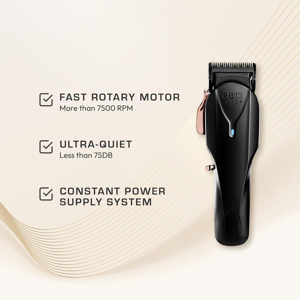 Red Pro Cordless Clipper DLC Blade USB C Charging PCL02 - ANNS BEAUTY SUPPLY