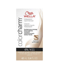 Wella Color Charm Permanent Liquid Hair Color 4N/411 Medium Brown – 1.4 fl oz