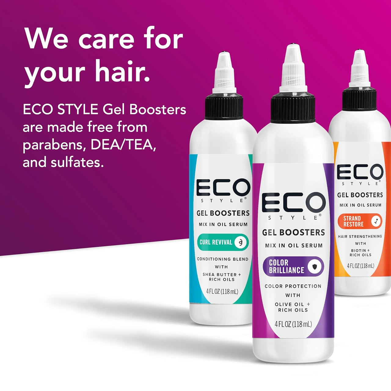 Eco Style Gel Boosters Color Brilliance Mix In Oil Serum 4 fl. oz. - ANNS BEAUTY SUPPLY