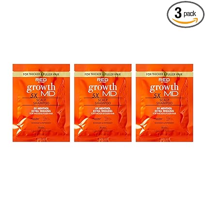 Red by Kiss Growth MD 5X Scalp Shampoo Sachets 1.75 Oz - ANNS BEAUTY SUPPLY