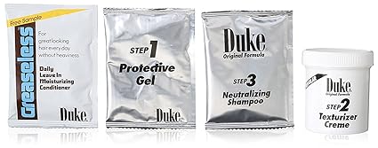 Duke Original Formula Texturizing Creme Kit For Men Regular Strength - ANNS BEAUTY SUPPLY