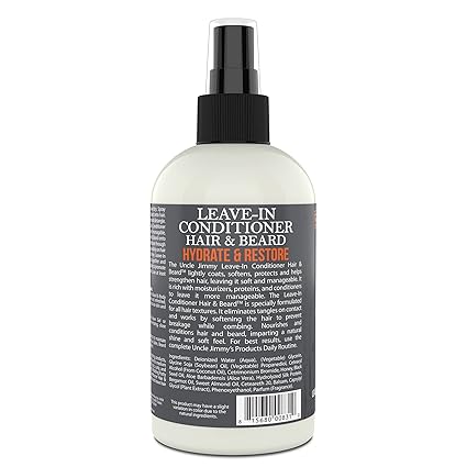 Uncle Jimmy Leave-In Conditioner 8oz - ANNS BEAUTY SUPPLY