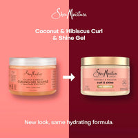 SheaMoisture Coconut & Hibiscus Curl & Shine Gel Soufflé 12 oz. / 340 g - ANNS BEAUTY SUPPLY