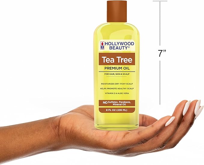 Hollywood Beauty Tea Tree Premium Oil 8 oz - ANNS BEAUTY SUPPLY
