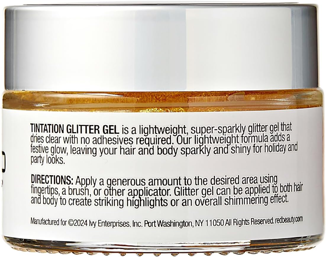 Kiss Tintation Glitter Gel Gold 1.01 oz. - ANNS BEAUTY SUPPLY