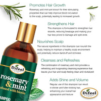 Difeel Rosemary & Mint Strengthening Shampoo 12oz - ANNS BEAUTY SUPPLY