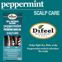 Difeel 99% Natural Blend Peppermint Premium Hair Oil Scalp Care 2.5 fl. oz. - ANNS BEAUTY SUPPLY