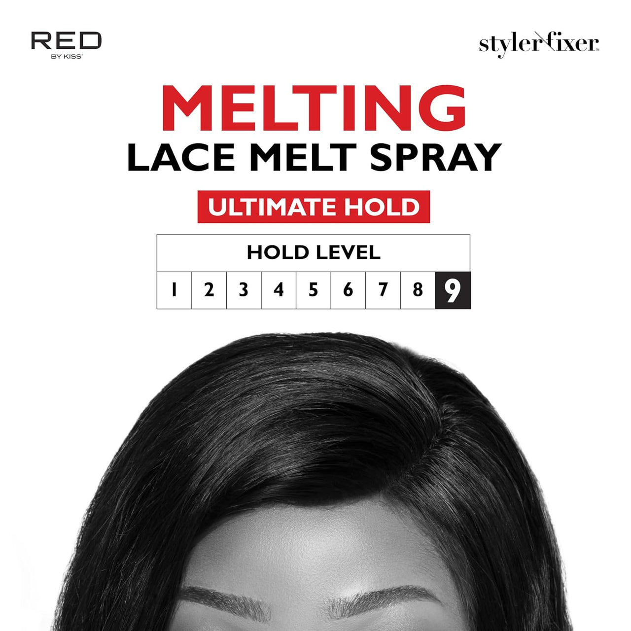 Red by Kiss Styler Fixer Melting Lace Melt Spray Ultimate Hold 2.7 fl. oz. - ANNS BEAUTY SUPPLY