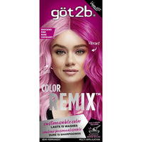 got2b Color Remix Semi-Permanent Hair Color Shocking Pink – Customizable Pink Hair Dye, Multi-Application