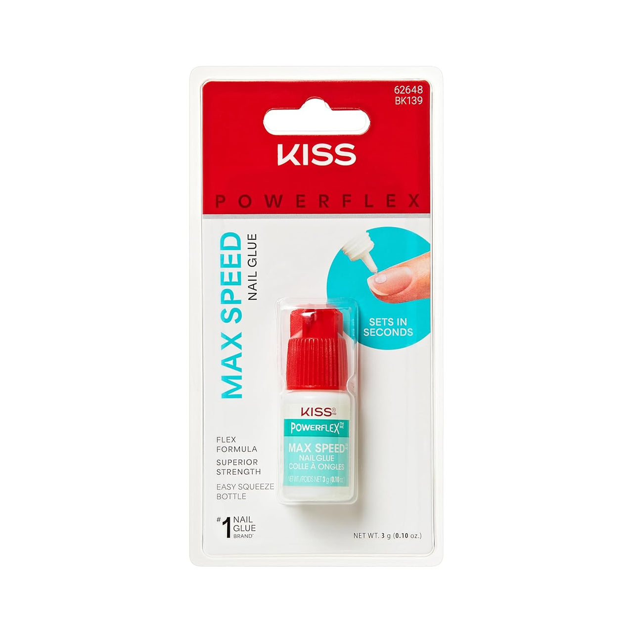 KISS PowerFlex Max Speed Nail Glue (3 g / 0.10 oz.)