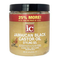 Fantasia IC Jamaican Black Castor Oil Styling Gel Maximum Hold 20oz - ANNS BEAUTY SUPPLY