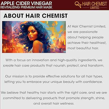 Hair Chemist Apple Cider Vinegar Revitalizing Premium Hair Mask 12 oz - ANNS BEAUTY SUPPLY