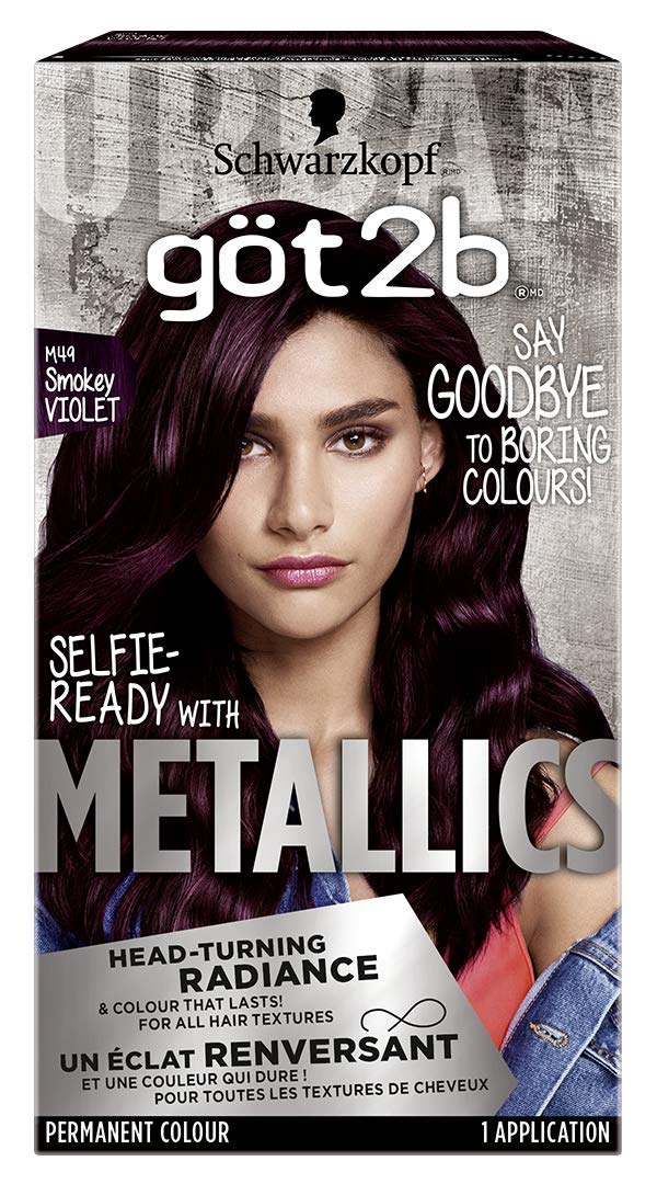 got2b Metallics Permanent Hair Color Smokey Violet – Long Lasting Metallic Violet Hair Dye