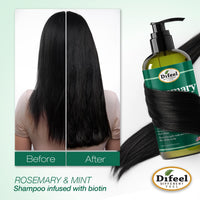 Difeel Rosemary & Mint Strengthening Shampoo 12oz - ANNS BEAUTY SUPPLY